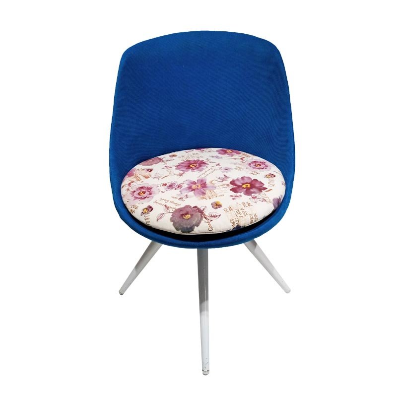 Chaise Visiteur Rond Avec Pieds Scandinave En Acier & Sans Accoudoirs - Bleu (CH0045) 1 Chaise Visiteur Rond Avec Pieds Scandinave En Acier & Sans Accoudoirs - Bleu (CH0045)