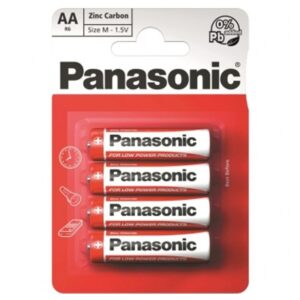 x piles panasonic zinc carbone r aa v