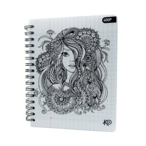 Cahier KO Wiro 400 Pages PF 70g/m² Avec Couverture Plastique Fantaisie