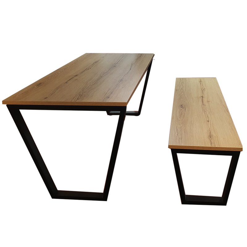 Table JOSSEPO Rectangulaire En MDF Avec Chaise Banquette 2 zya