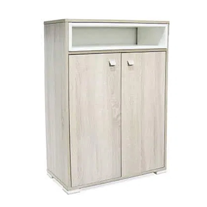 Porte Chaussures SOTUFAB 2Portes Avec Niche - Chêne Brut 2 zya