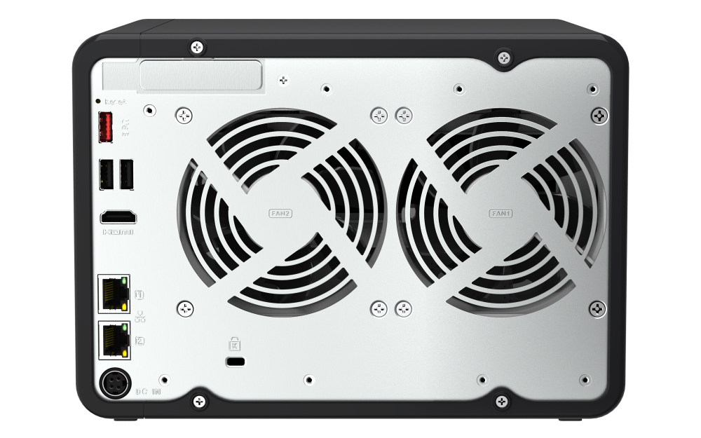 Serveur NAS QNAP TS664 Tour Quad Core 8Go 6 Baies - Noir 4 photo ts back