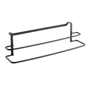 Support de rangement double CITY LINE pour serviette et torchon LAVA - Noir