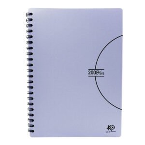 Cahier KO Wiro 200 Pages PF 80g Avec Couverture Plastique Uni Pastel