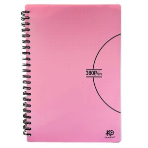 Cahier KO Wiro PF 80g 380 Pages Avec Couverture Plastique Pastel