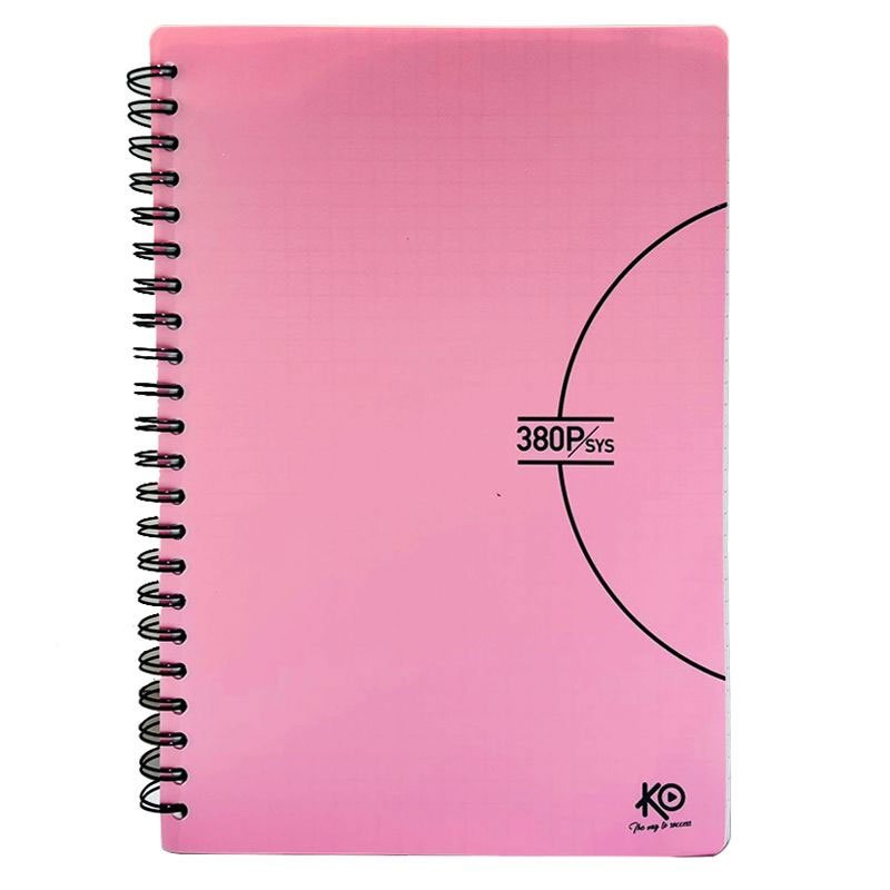 Cahier KO Wiro PF 80g 380 Pages Avec Couverture Plastique Pastel 2 Cahier KO Wiro PF 80g 380 Pages Avec Couverture Plastique Pastel – Image 2
