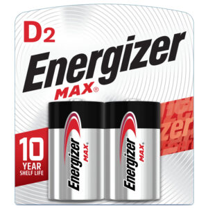 Pack de 2 x Piles ENERGIZER MAX E95 LR20 D 9 V (8888021200140)