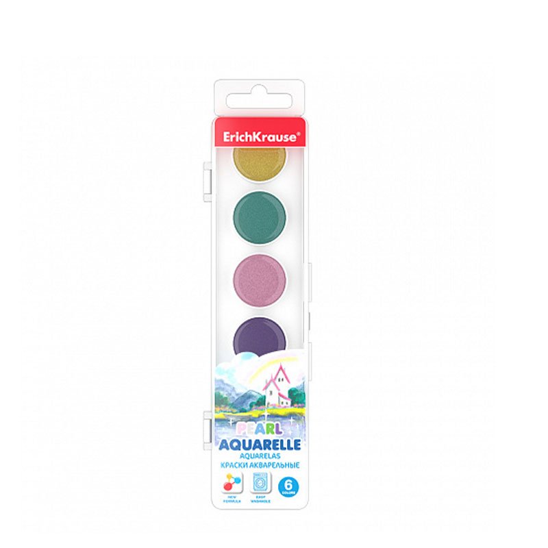 Box De 6 Couleurs De Peinture Aquarelles ERICHKRAUSE -Assortis 1 Box De 6 Couleurs De Peinture Aquarelles ERICHKRAUSE -Assortis