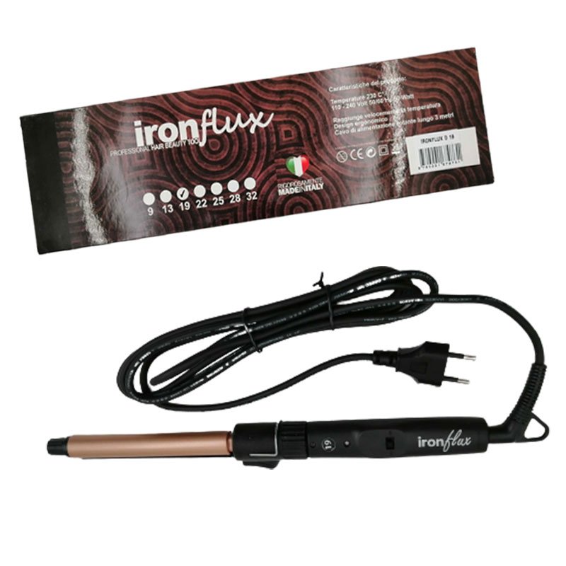 Fer à Boucler GI&GI Iron Flax 19 mm - Noir&Gold 2 Fer à Boucler GI&GI Iron Flax 19 mm - Noir&Gold – Image 2