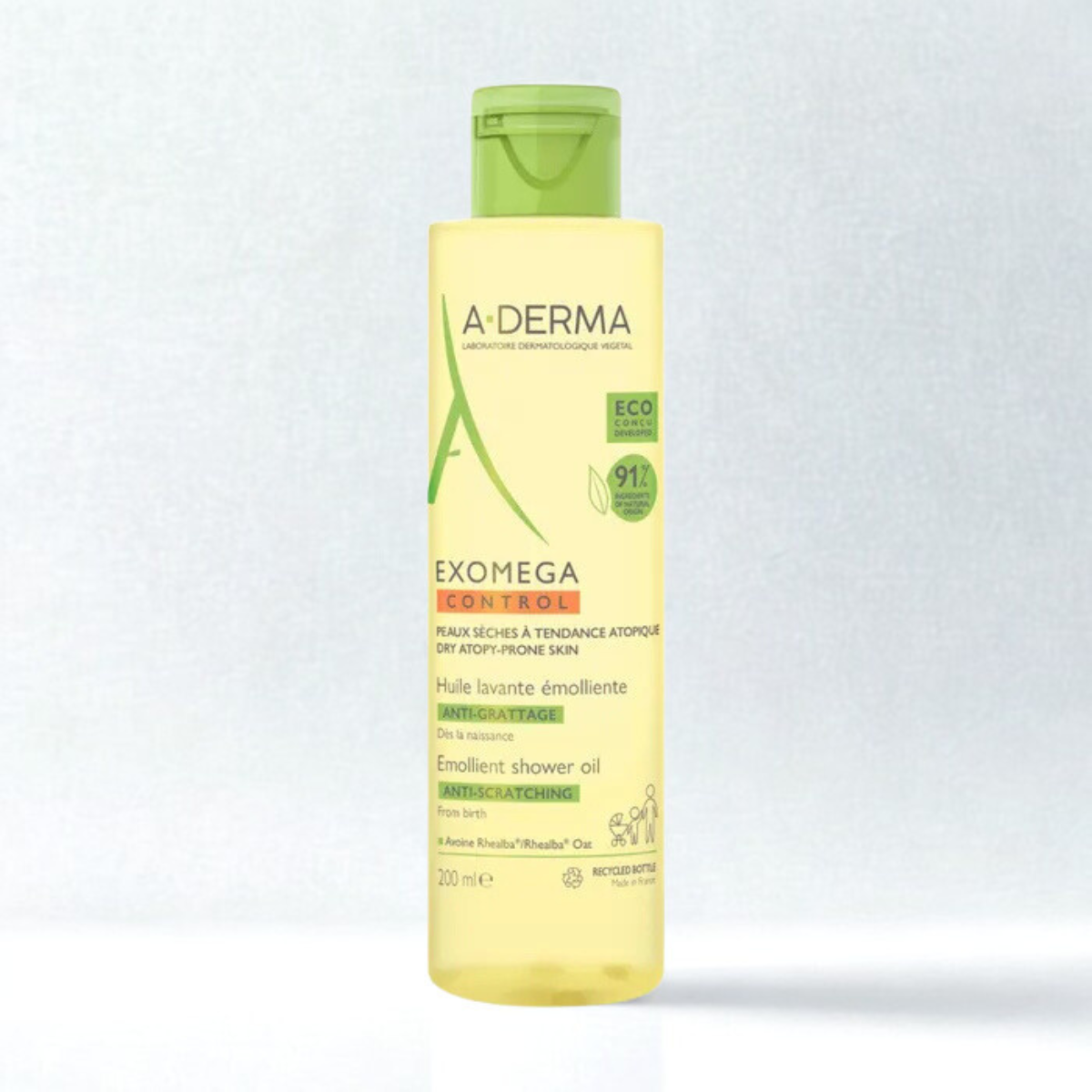 A-DERMA EXOMEGA CONTROL HUILE LAVANTE EMOLLIENTE 200ML 1 a derma exomega control huile lavante emolliente ml