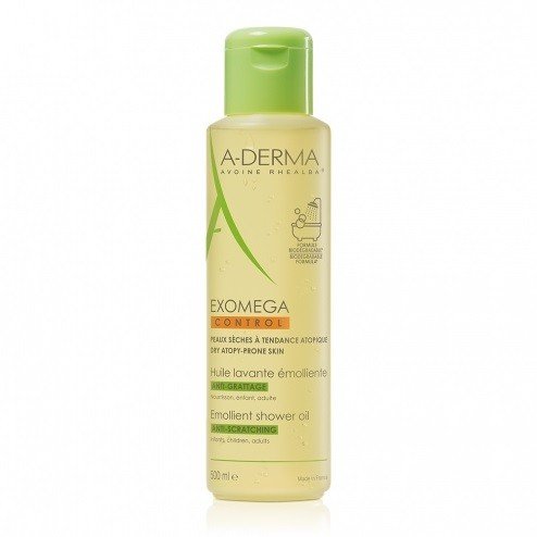 A-DERMA EXOMEGA CONTROL HUILE LAVANTE EMOLLIENTE 500ML 1 a derma exomega control huile lavante emolliente ml