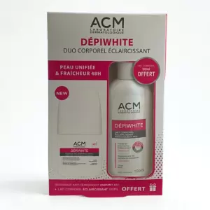 ACM DEPIWHITE COFFRET DUO CORPOREL ECLAIRCISSANT 3 acm depiwhite coffret duo corporel eclaircissant
