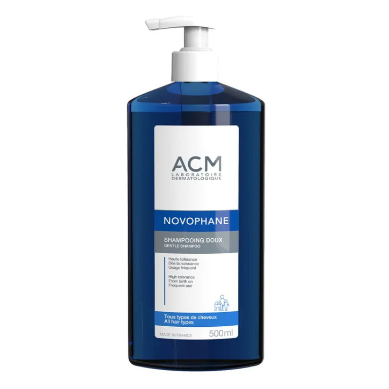ACM NOVOPHANE SHAMPOOING DOUX TOUS TYPES CHEVEUX 500ML 1 acm novophane shampooing doux tous types cheveux ml