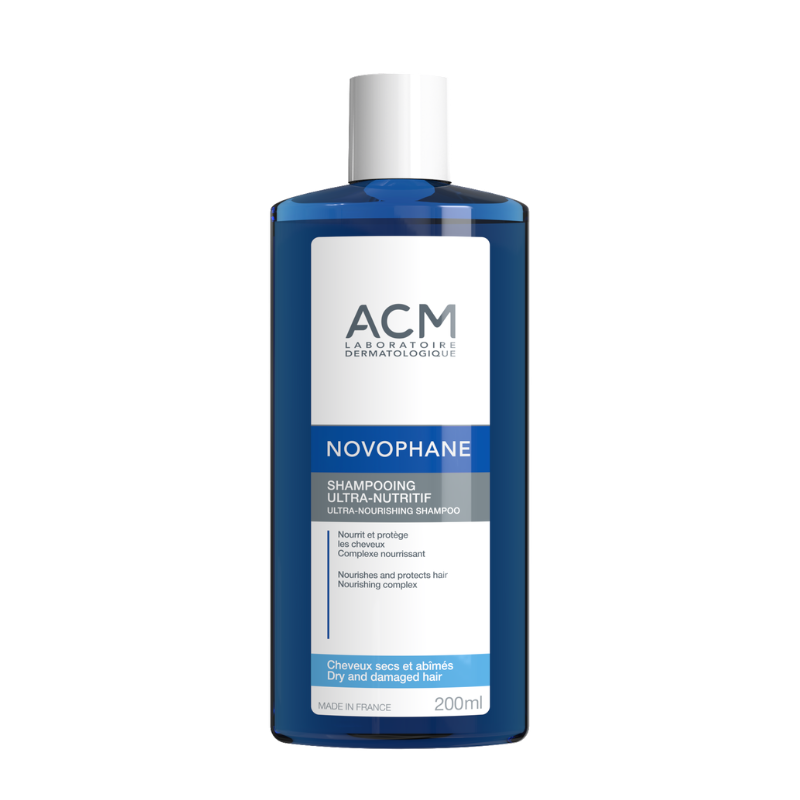 ACM NOVOPHANE ULTRA NUTRITIVE SHAMPOOING CHEVEUX SECS 200ML 1 acm novophane ultra nutritive shampooing cheveux secs ml
