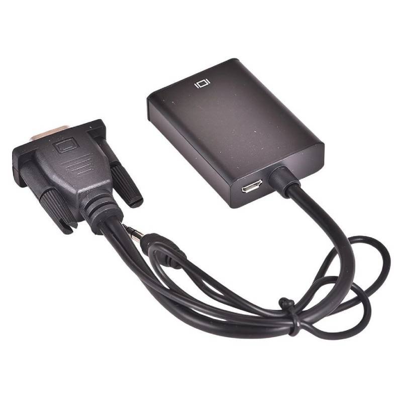 Adaptateur Convertisseur USB Type C Vers HDTV 4K 2en1 - Noir 2 adaptateur convertisseur usb type c vers hdtv k en noir