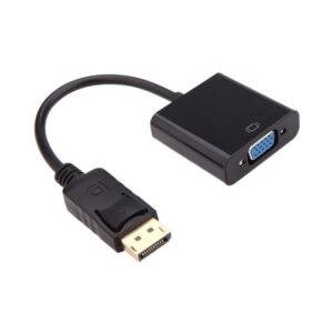 adaptateur displayport male vers vga noir p