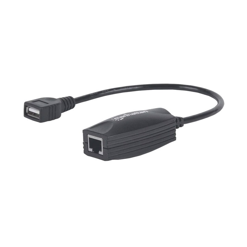 Adaptateur Réseau MANHATTAN 179300 USB 1.1 vers RJ45 - Noir & Rouge 3 adaptateur manhattan usb vers rj noir rouge x