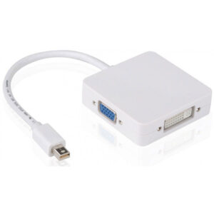 adaptateur mini displayport vers dvi i femelle hdmi femelle et vga femelle
