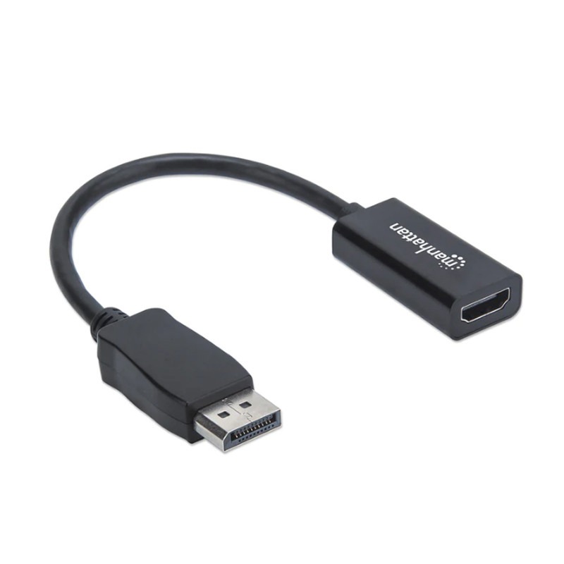 Adaptateur Passif MANHATTAN DisplayPort Vers HDMI - Noir 2 adaptateur passif manhattan displayport vers hdmi noir g