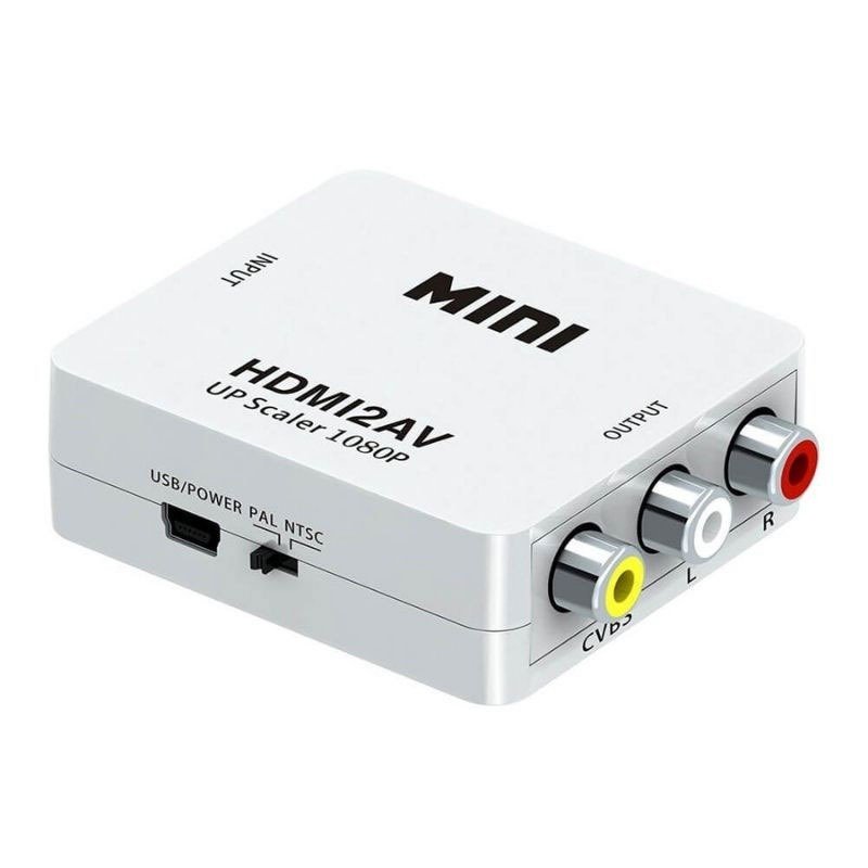 Adaptateur RCA Vers HDMI - Blanc 1 adaptateur rca vers hdmi blanc
