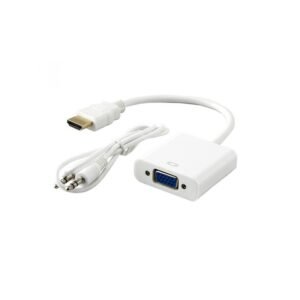 adaptateur sbox hdmi male vers vga femelle avec jack jhn