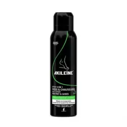 AKILEINE SPRAY NOIR DEODORANT PIEDS ANTI TRANSPIRANT 150ML 4 akileine spray noir deodorant pieds anti transpirant ml