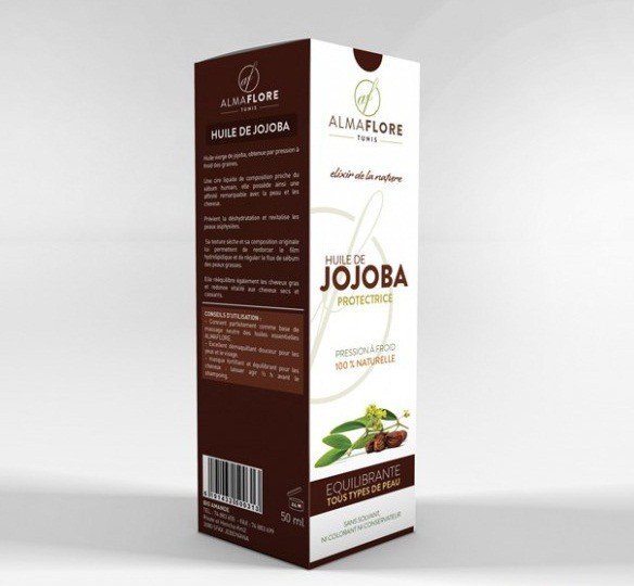 ALMAFLORE HUILE DE JOJOBA BIO 50ML 1 almaflore huile de jojoba bio ml