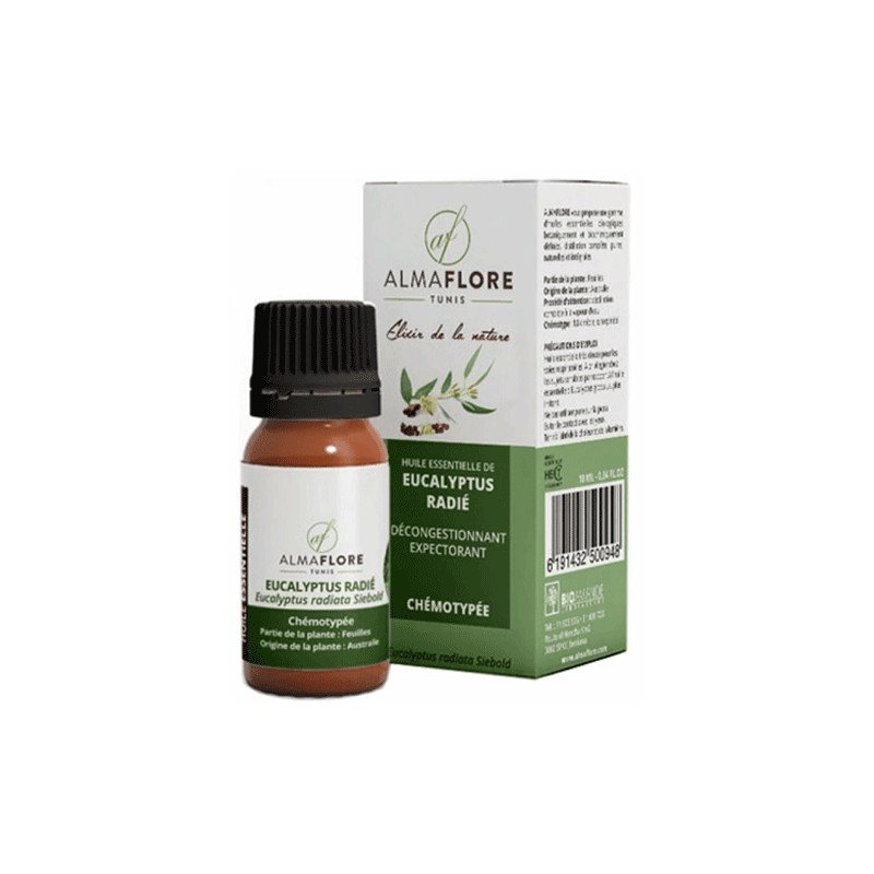 ALMAFLORE HUILE ESSENTIELLE DE EUCALYPTUS RADIE 10ML 1 almaflore huile essentielle de eucalyptus radie ml
