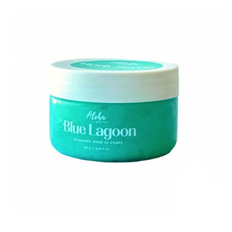 INODERMA ALOHA BODY SCRUB BLUE LAGOON 300GR 1 aloha body scrub blue lagoon gr
