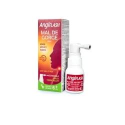 ANGIFLASH MAL DE GORGE SPRAY MIEL CITRON 20ML 4 angiflash mal de gorge spray miel citron ml