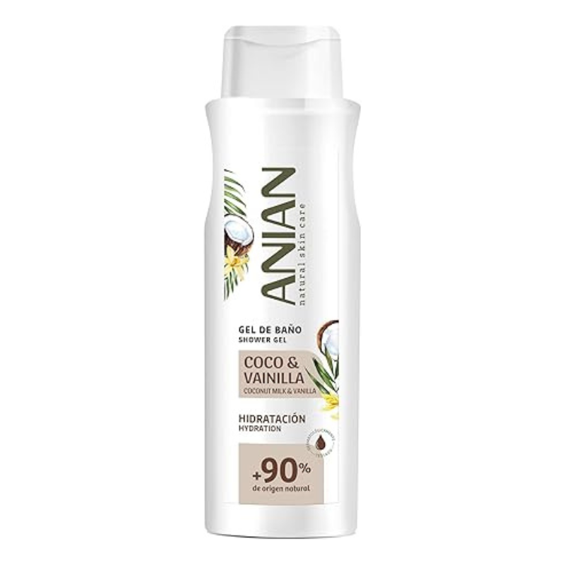 ANIAN GEL DOUCHE VANILLE NOIX DE COCO 750ML 1 anian gel douche vanille noix de coco ml