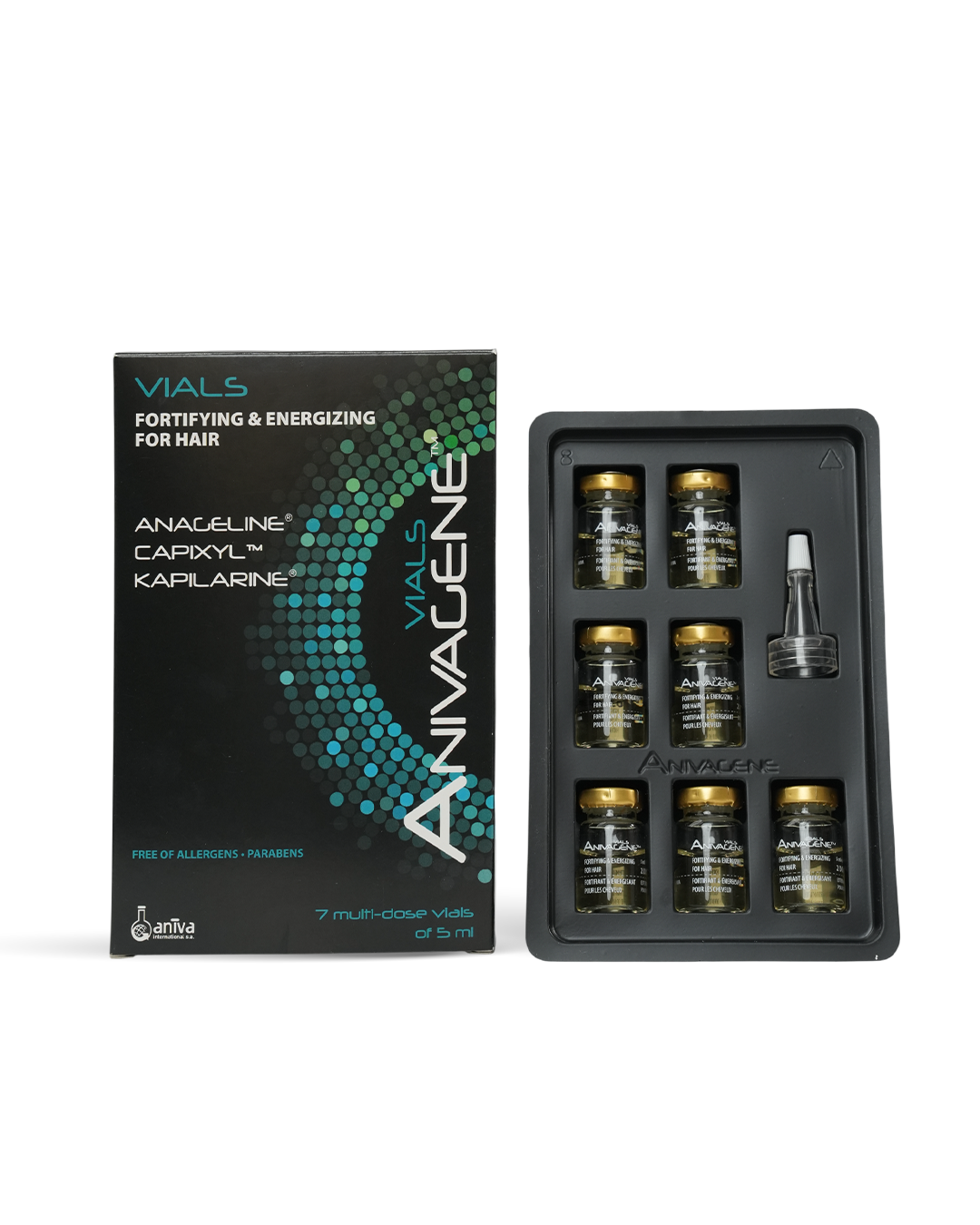 ANIVAGENE AMPOULE ANTI CHUTE FORTIFIANT & ENERGISANT 7*5ML 3 anivagene ampoule anti chute fortifiant energisant ml