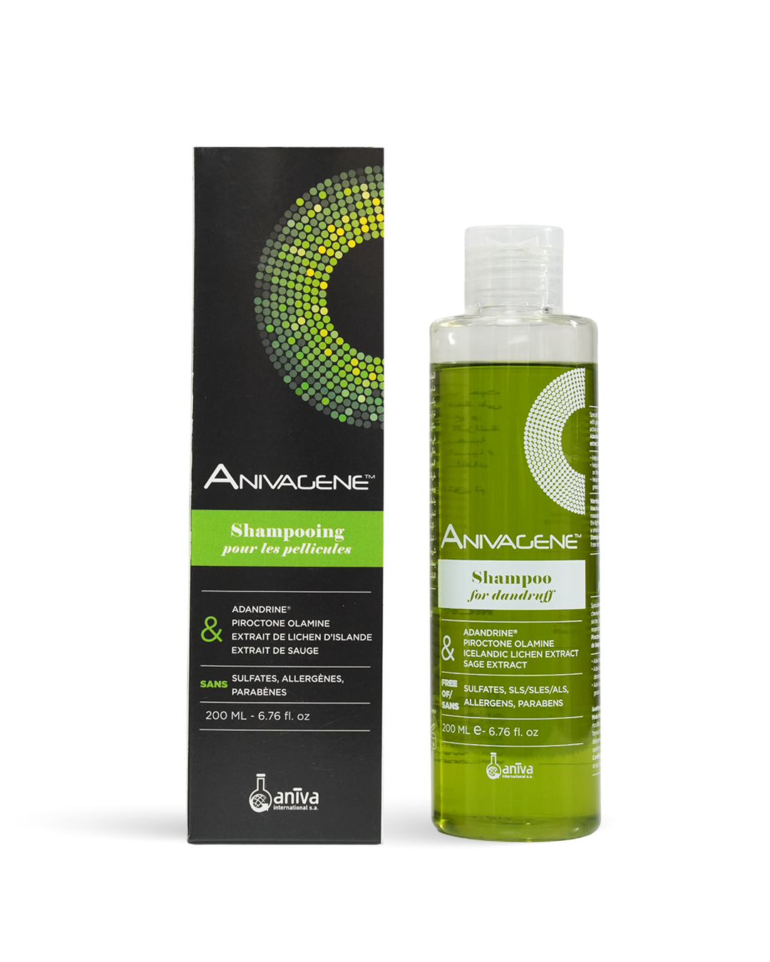 ANIVAGENE SHAMPOOING ANTI PELLICULAIRE 200ML 3 anivagene shampooing anti pelliculaire ml
