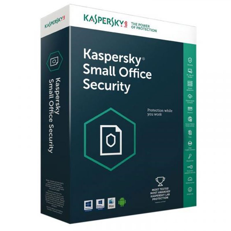 AntiVirus KASPERSKY Small Office Security 8.0 (10 Postes + 1 Serveur) 1 antivirus kaspersky small office security postes serveur