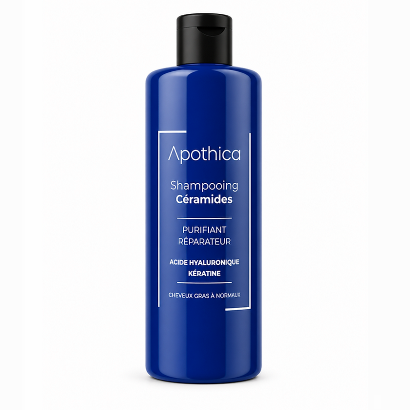 APOTHICA SHAMPOOING CERAMIDES CHEVEUX GRAS À NORMAUX 400ML 1 apothica shampooing ceramides cheveux gras a normaux ml