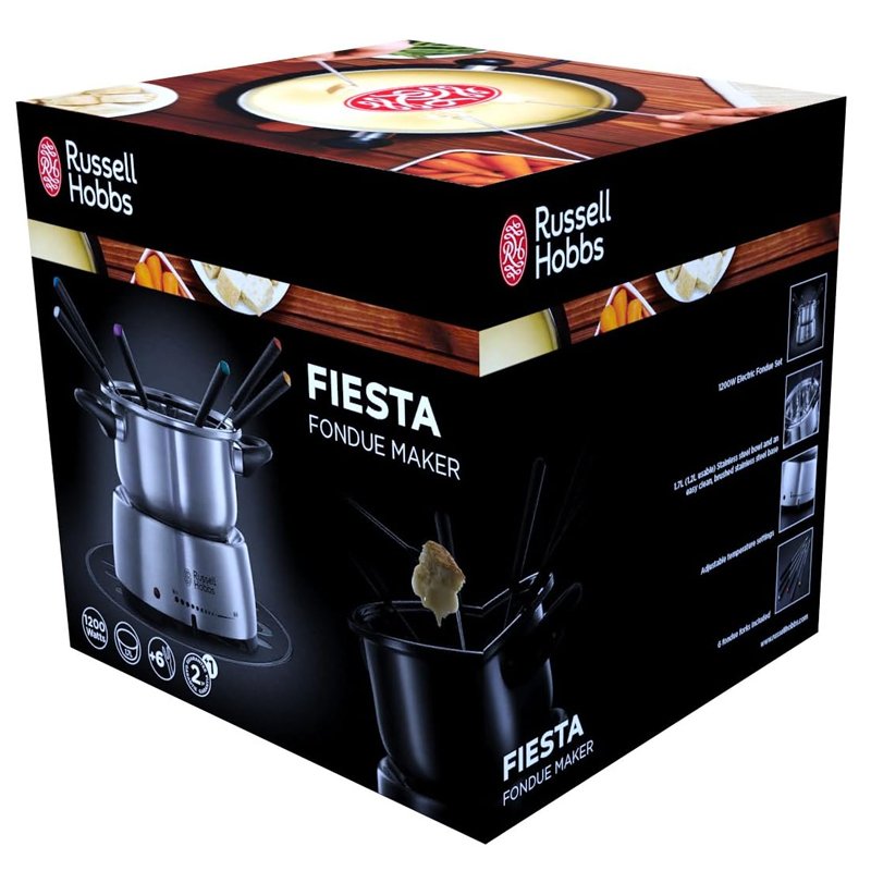 Appareil à fondue Électrique RUSSEL HOBBS 22560-56 1200W - Inox 2 appareil fondue lectrique russel hobbs w inox