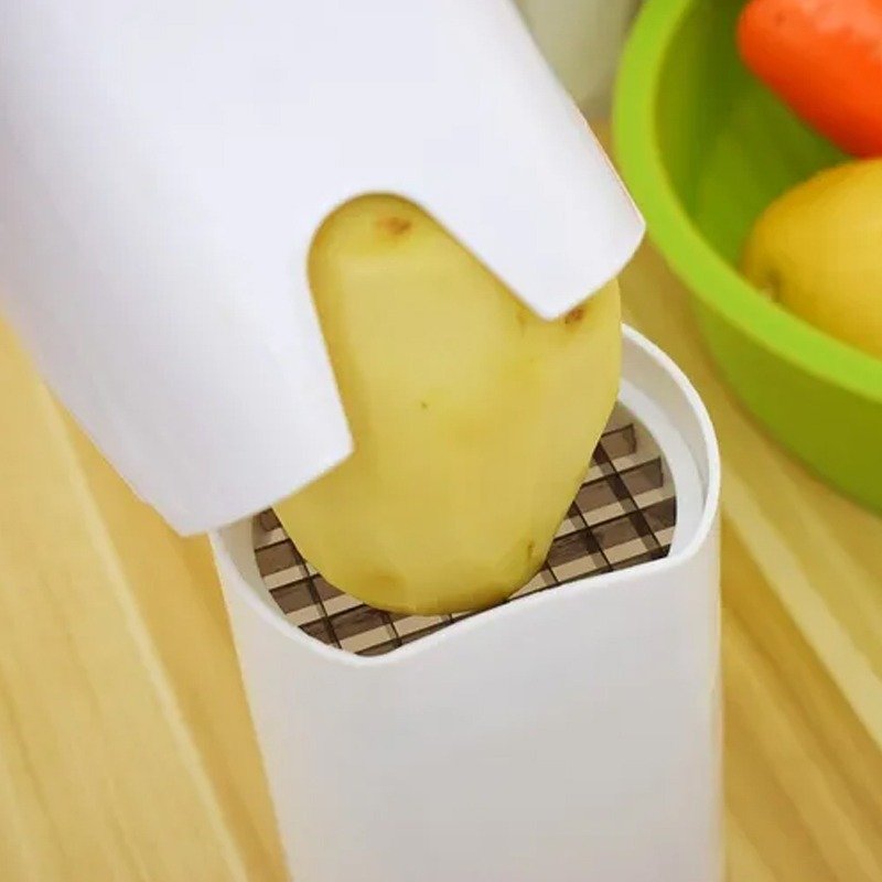 Appareil de Coupe Frites Manuel One Step - Blanc 4 appareil de coupe frites manuel one step blanc