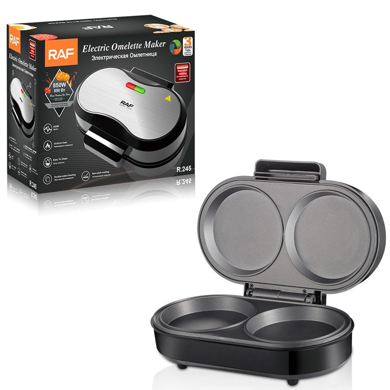 Appareil de Cuisson Hamburger RAF R-245 750W - Noir 4 appareil de cuisson hamburger raf r w noir
