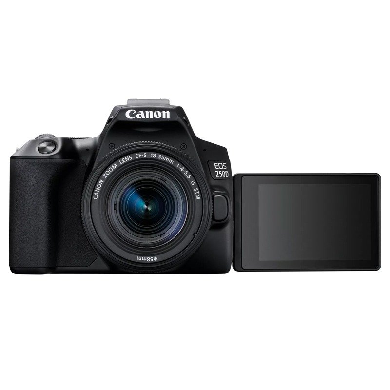 Appareil Photo Reflex CANON EOS 250D + Objectif 18-55 mm IS - Noir 4 appareil photo reflex canon eos d objectif mm noir