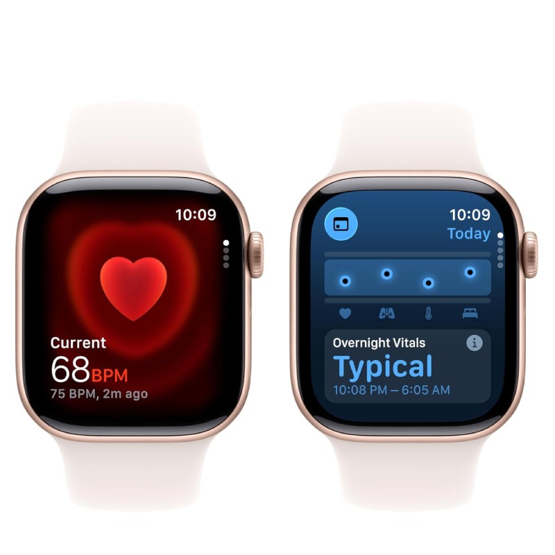 APPLE Watch Séries 11 GPS 42MM Avec Bracelet Sport M/L - Rose Gold Aluminium 5 apple watch series gps mm avec bracelet sport s m rose gold aluminium