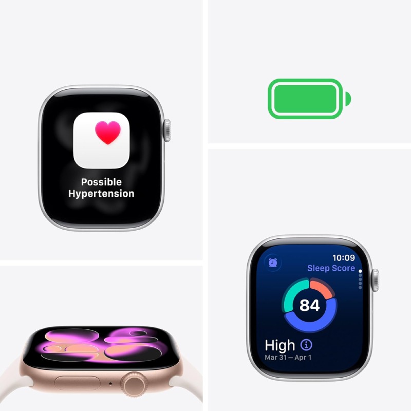 APPLE Watch Séries 11 GPS 42MM Avec Bracelet Sport M/L - Rose Gold Aluminium 7 apple watch series gps mm avec bracelet sport s m rose gold aluminium