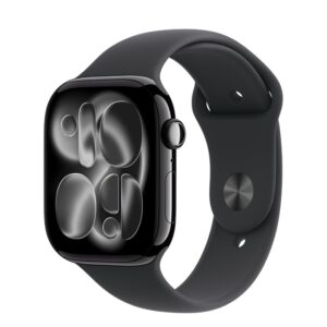 apple watch series gps mm avec bracelet sport m l aluminium noir