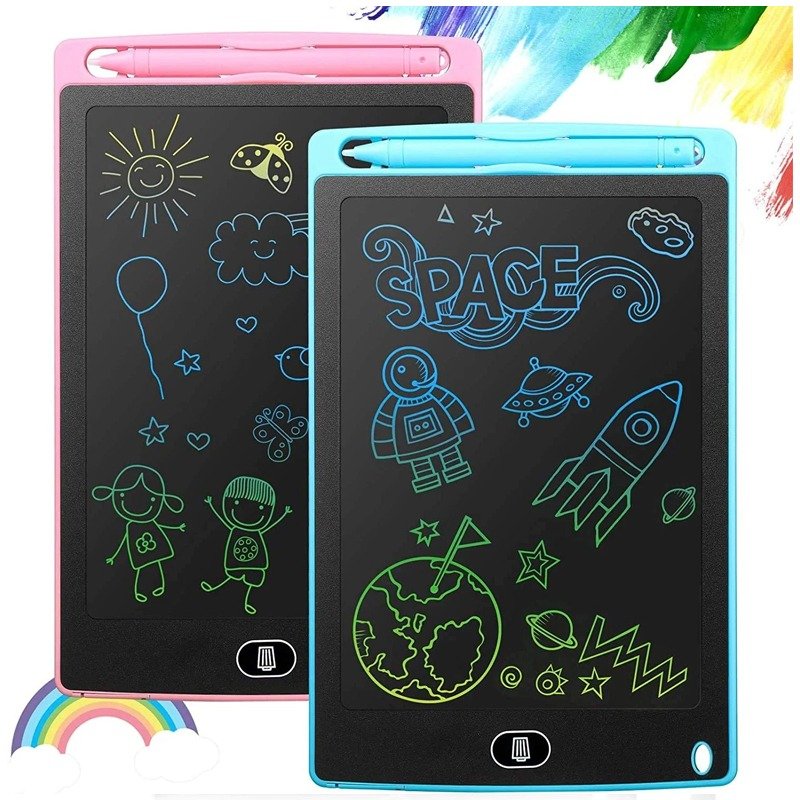 Ardoise Magique LCD 10'' Pour Enfant - Blanc 2 ardoise magique lcd pour enfant blanc a