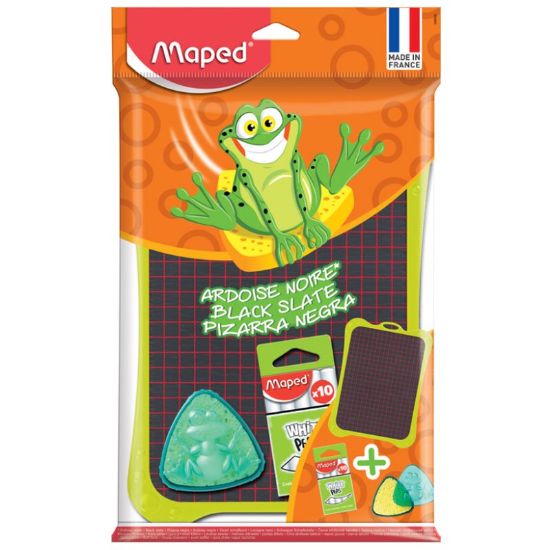 Ardoise noire MAPED + 3 Accessoires (258530) 1 ardoise noire maped accessoires