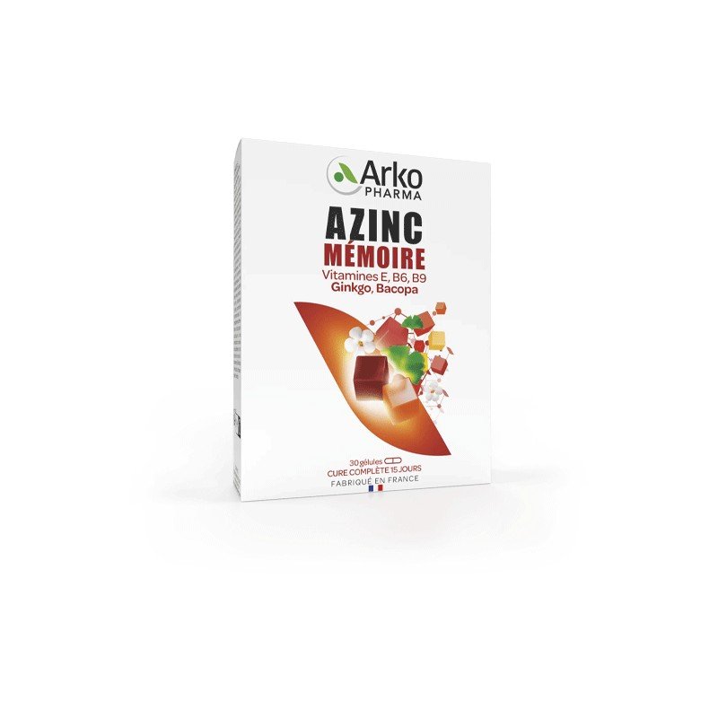 ARKOPHARMA AZINC MEMOIRE 30 GELULES 1 arkopharma azinc memoire gelules