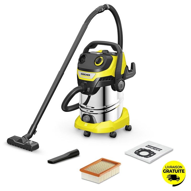 Aspirateur Multifonction KÄRCHER WD5 S-V 1100W - Noir&Jaune 1 aspirateur multifonction k rcher wd s v w noir jaune wza