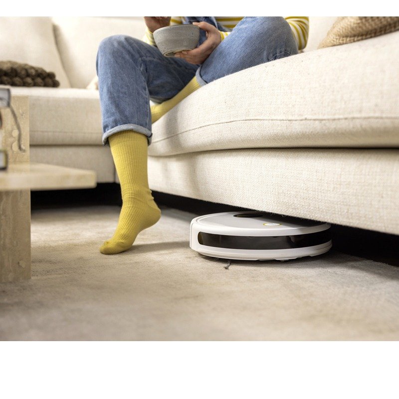 Aspirateur Robot KÄRCHER Avec Fonction De Nettoyage RCV 2 - Blanc 3 aspirateur robot karcher rcv avec navigation et telecommande aspiration blanc t
