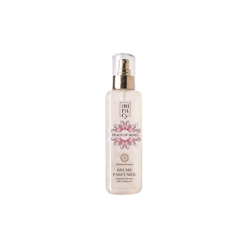 AURACY PEACE OF MIND BRUME PARFUMEE CHEVEUX ET CORPS 250ML 1 auracy peace of mind brume parfumee cheveux et corps ml