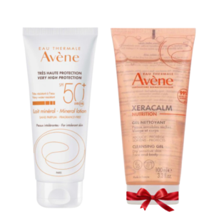 avene solaire lait mineral tres haute protection spf mlxeracalm gel nettoyant ml offert