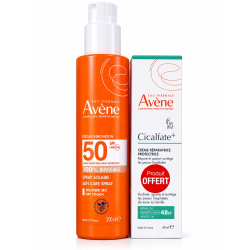 AVENE SOLAIRE SPRAY ADULTE HAUTE PROTECTION SPF50+ 200ML+CICALFATE CREME REPARATRICE PROTECTRICE 40ML(OFFERT) 2 avene solaire spray adulte haute protection spf mlcicalfate creme reparatrice protectrice mloffert